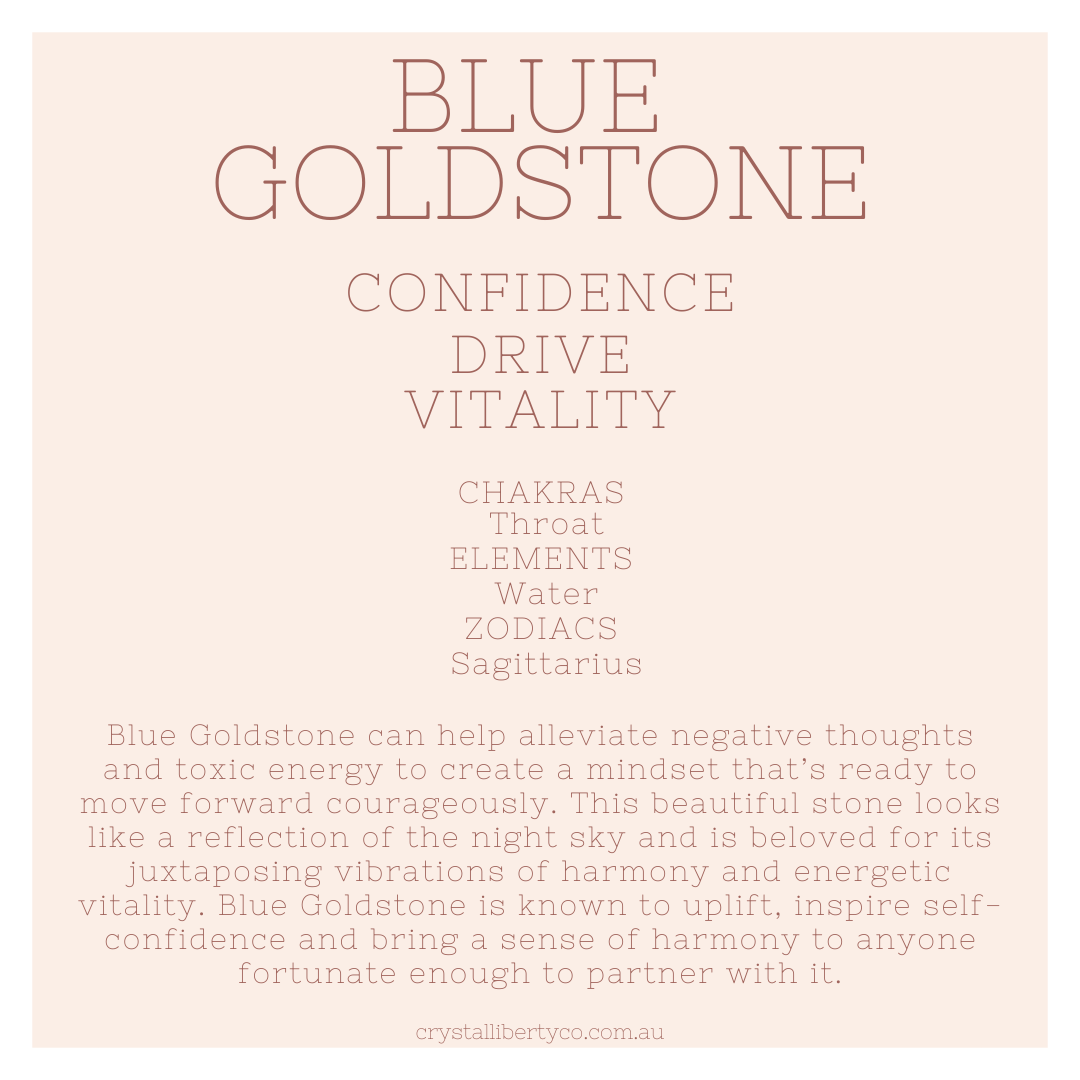 Blue Goldstone | Crystal Code