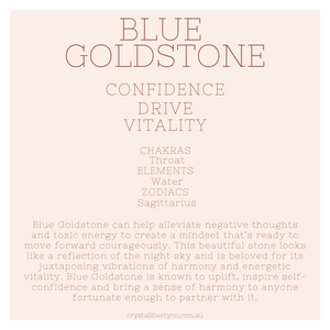 Blue Goldstone | Crystal Code