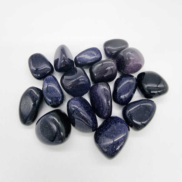 Blue Goldstone | Tumble Stone