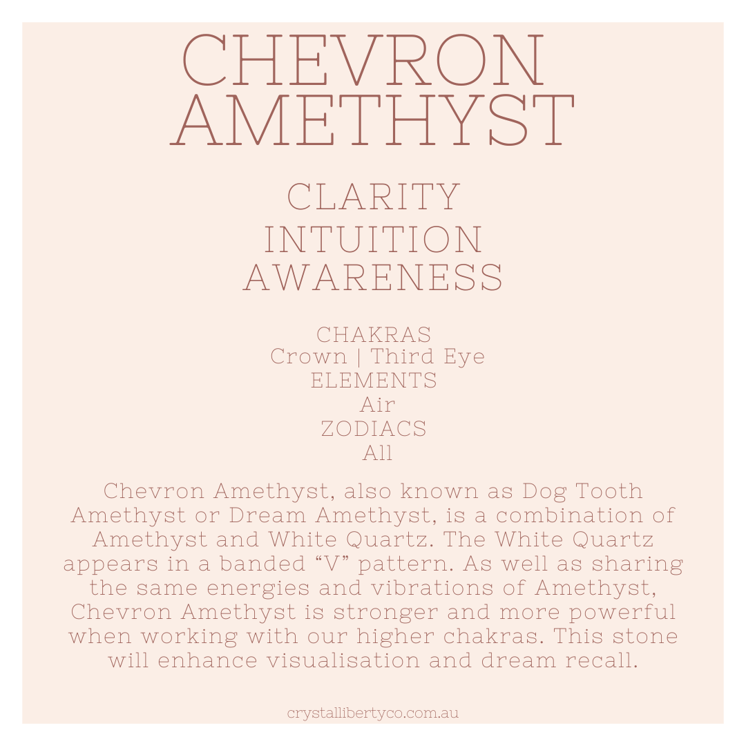 Chevron Amethyst | Crystal Code