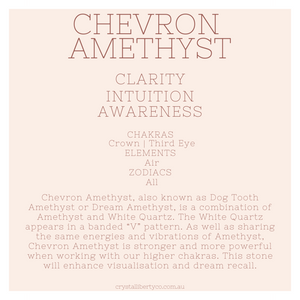 Chevron Amethyst | Crystal Code