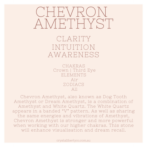 Chevron Amethyst | Crystal Code