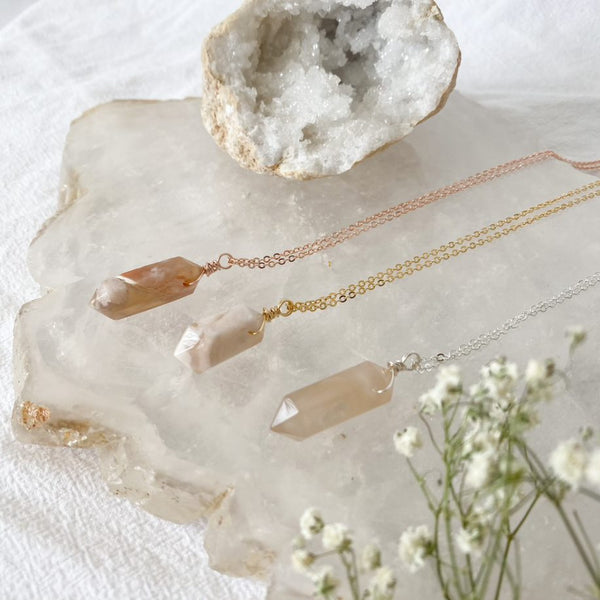 Flower Agate | Necklace | 20 Inch