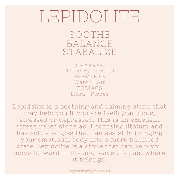 Lepidolite | Heart