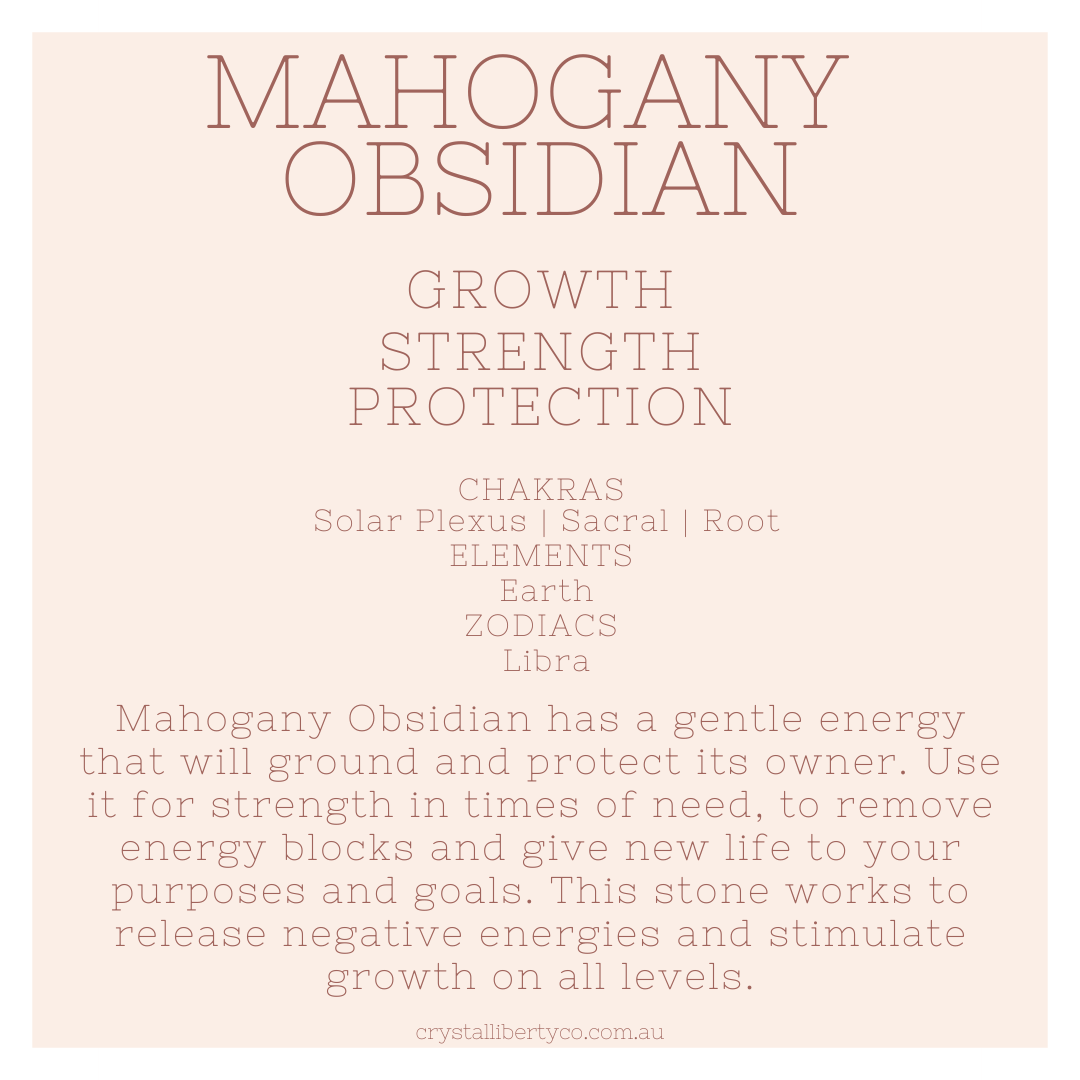 Mahogany Obsidian | Crystal Code