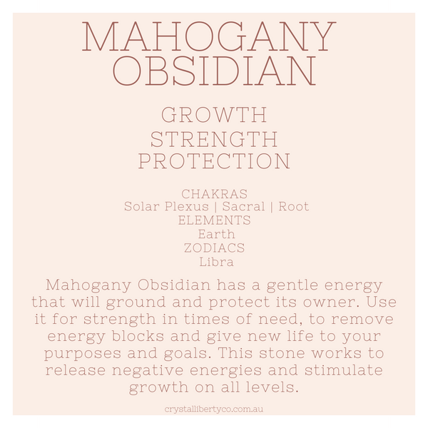 Mahogany Obsidian | Heart