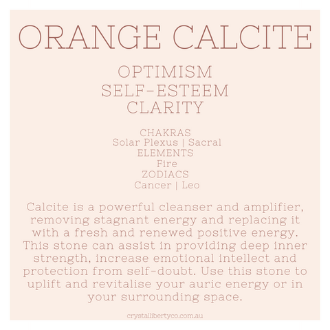 Orange Calcite | Crystal Code