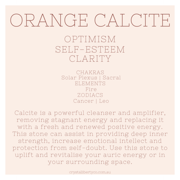 Orange Calcite | Tumble Stone