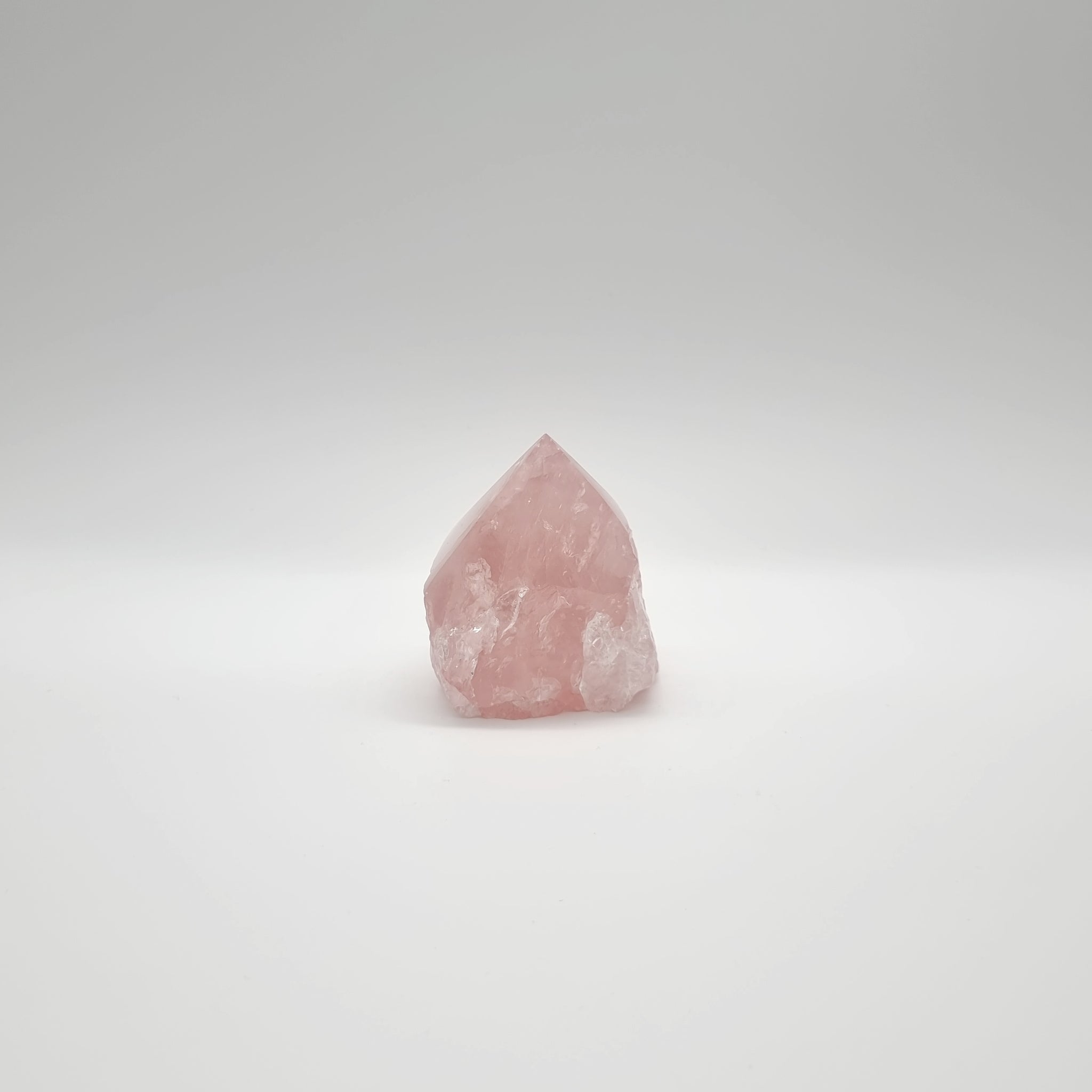 Rose Quartz (A Grade) | Semi-Polished Point | 02