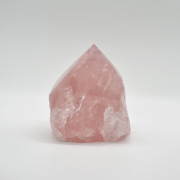 Rose Quartz (A Grade) | Semi-Polished Point | 02