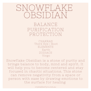 Snowflake Obsidian | Crystal Code